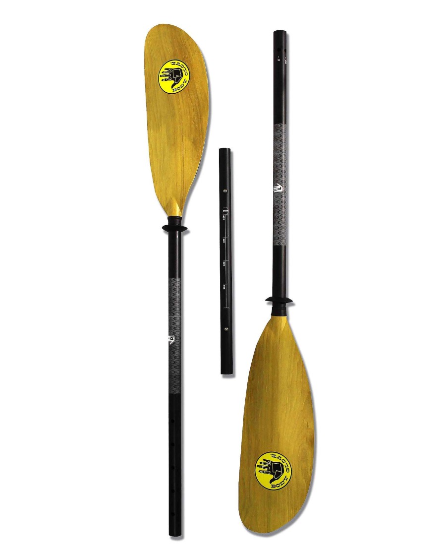 Boards Surf 9 Paddle Boards | Slider Pro 3-Piece Adjustable Sup / Kayak Paddle Wood/Yellow