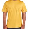 Men Jerry Leigh T-Shirts & Tops | Short-Sleeved Pocket Upf 50+ T-Shirt Mustard