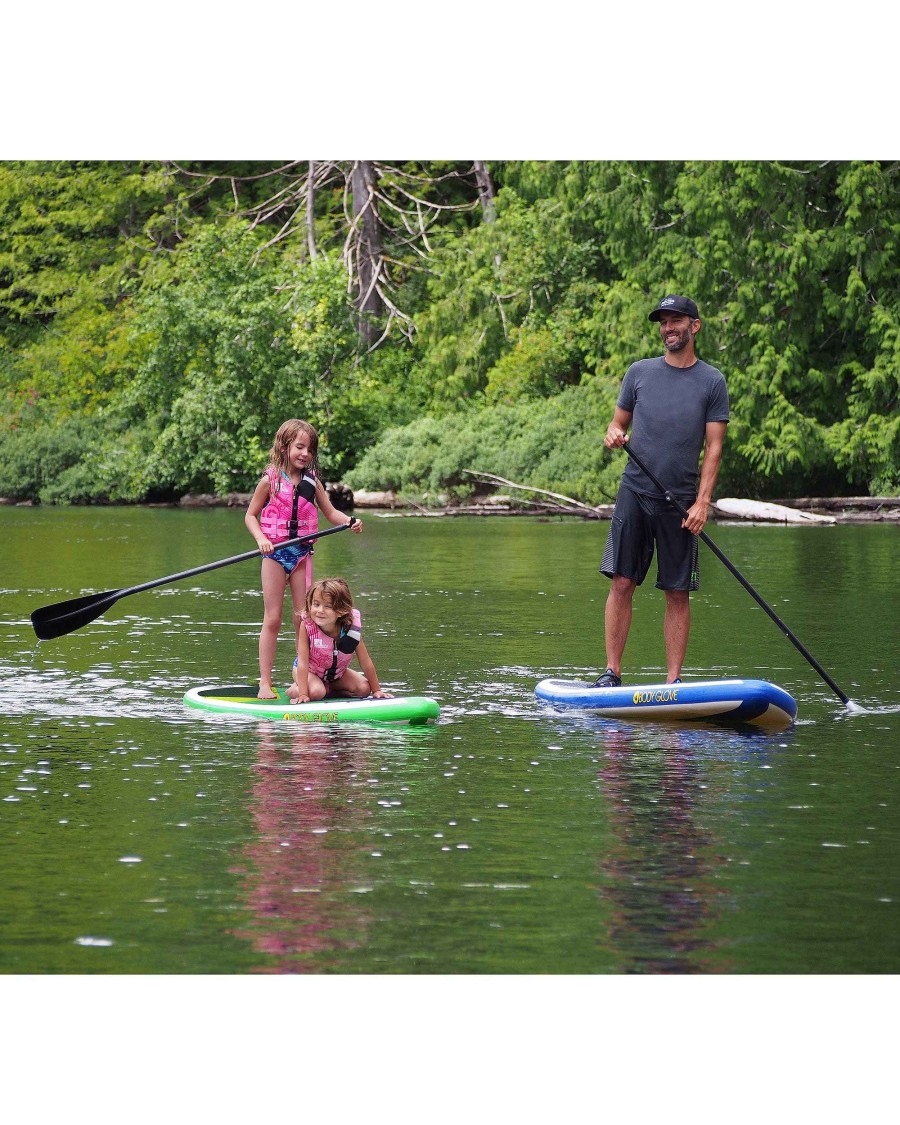 Boards Surf 9 Paddle Boards | Grommet 8' Kids' Inflatable Paddle Board Green