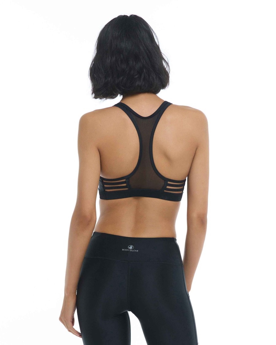 Swimwear SGS Cross-Overs | Smoothies Equalizer Sports Bra Black