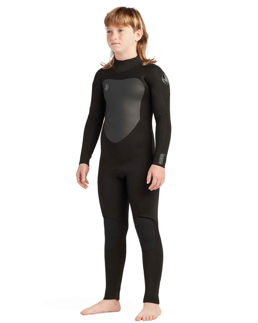 Kids SDI Kids' Wetsuits | Phoenix 3/2Mm Back-Zip Youth Fullsuit Black