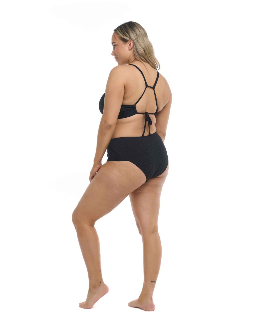 Swimwear SGS Plus Size Swimwear | Ibiza Plus Size Coco Bikini Bottom Black