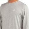 Men Island Daze T-Shirts & Tops | Men'S Descanso Long-Sleeve Sun Shirt Heathered Grey