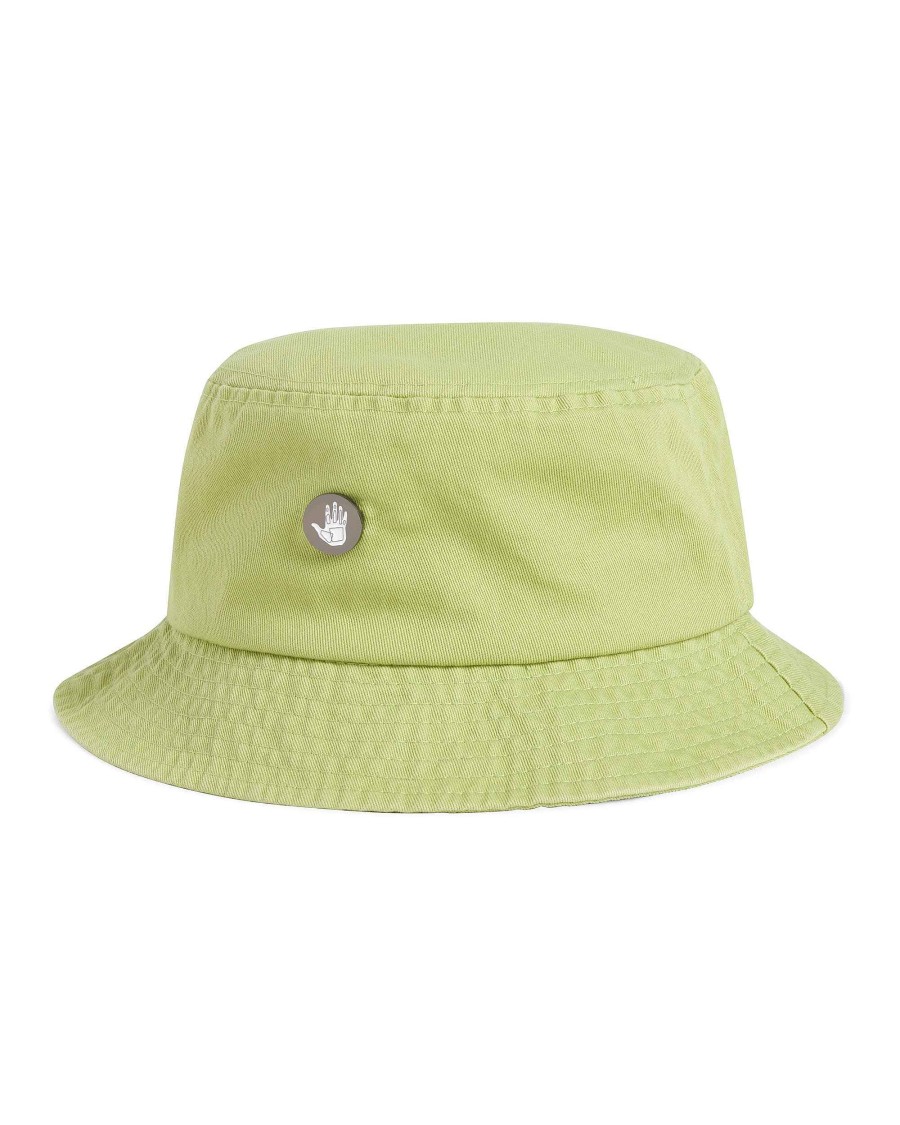 Women Riviera Supply Headwear | Tati X Body Glove Hand Logo Bucket Hat Matcha