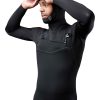 Men SDI Wetsuits | Men'S Gold Cell Hooded Chest Zip 5/4/3Mm Fullsuit Black