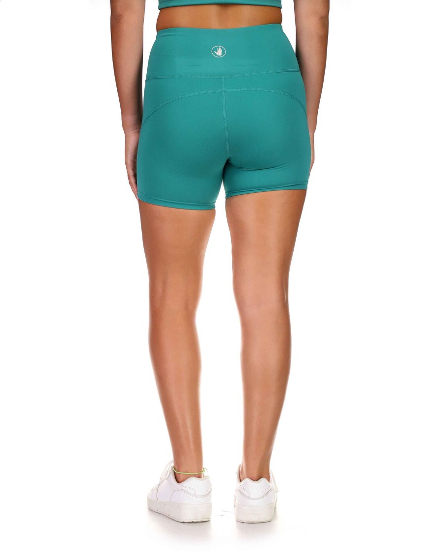 Women S2 Activewear | Dynamic 5" High-Rise Athletic Shorts Green