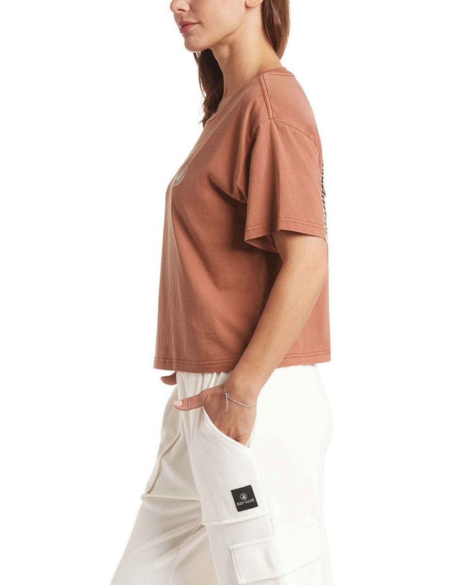 Women Jerry Leigh Tops | Make Waves T-Shirt Spice