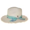 Women FGX Headwear | Woven Straw Panama Hat Floral