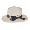 Women FGX Headwear | Woven Straw Panama Hat Multi Palm