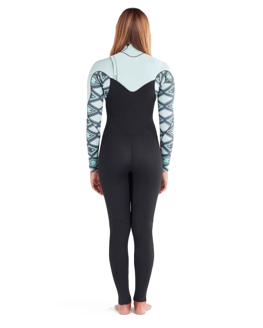 Women SDI Wetsuits | Stellar 4/3Mm Women'S Chest Zip Fullsuit Tribal