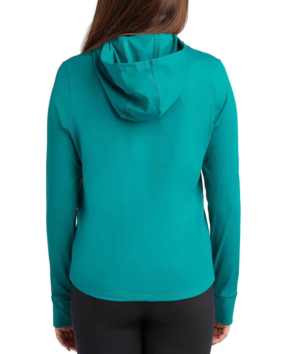 Women S2 Activewear | Essential Performance Pullover Hoodie Green