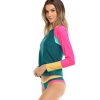 Boards SGS Rash Guards | Vibration Sleek Long Sleeve Rashguard Kingfisher