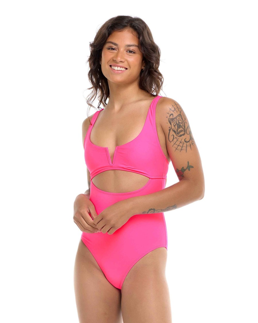 Swimwear SGS Cross-Overs | Smoothies Eli One-Piece Swimsuit Bubble Gum