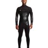 Men SDI Wetsuits | Men'S 5370 4/3Mm Chest Zip Fullsuit Black