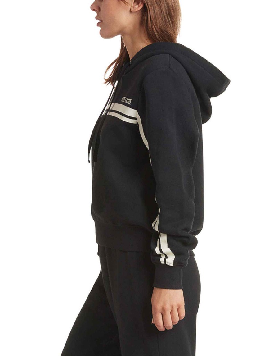 Women Jerry Leigh Sets | Come On Over Cropped Hoodie Black