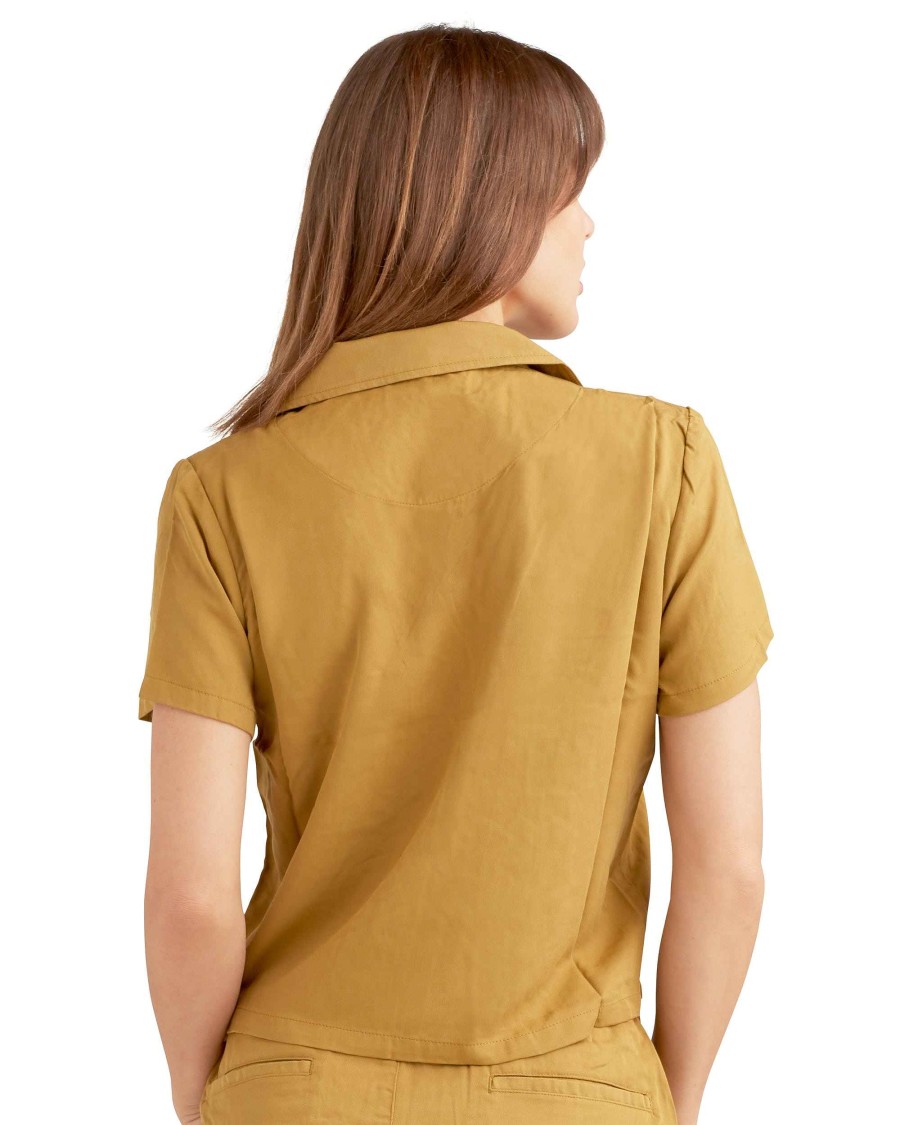 Women Jerry Leigh Sets | Just Be You Button-Up Shirt Sand