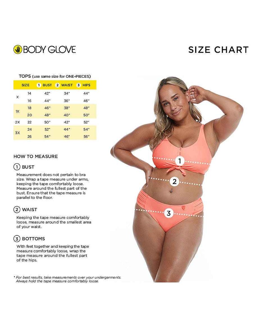 Swimwear SGS Plus Size Swimwear | Plus Size Smoothies Kate Crop Tank Bikini Top Splendid