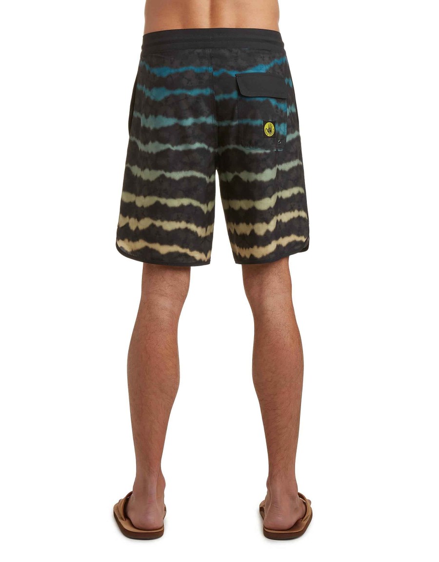 Swimwear Jerry Leigh Boardshorts | Og Scallop 19" Boardshorts - Black Multi Black Multicolor