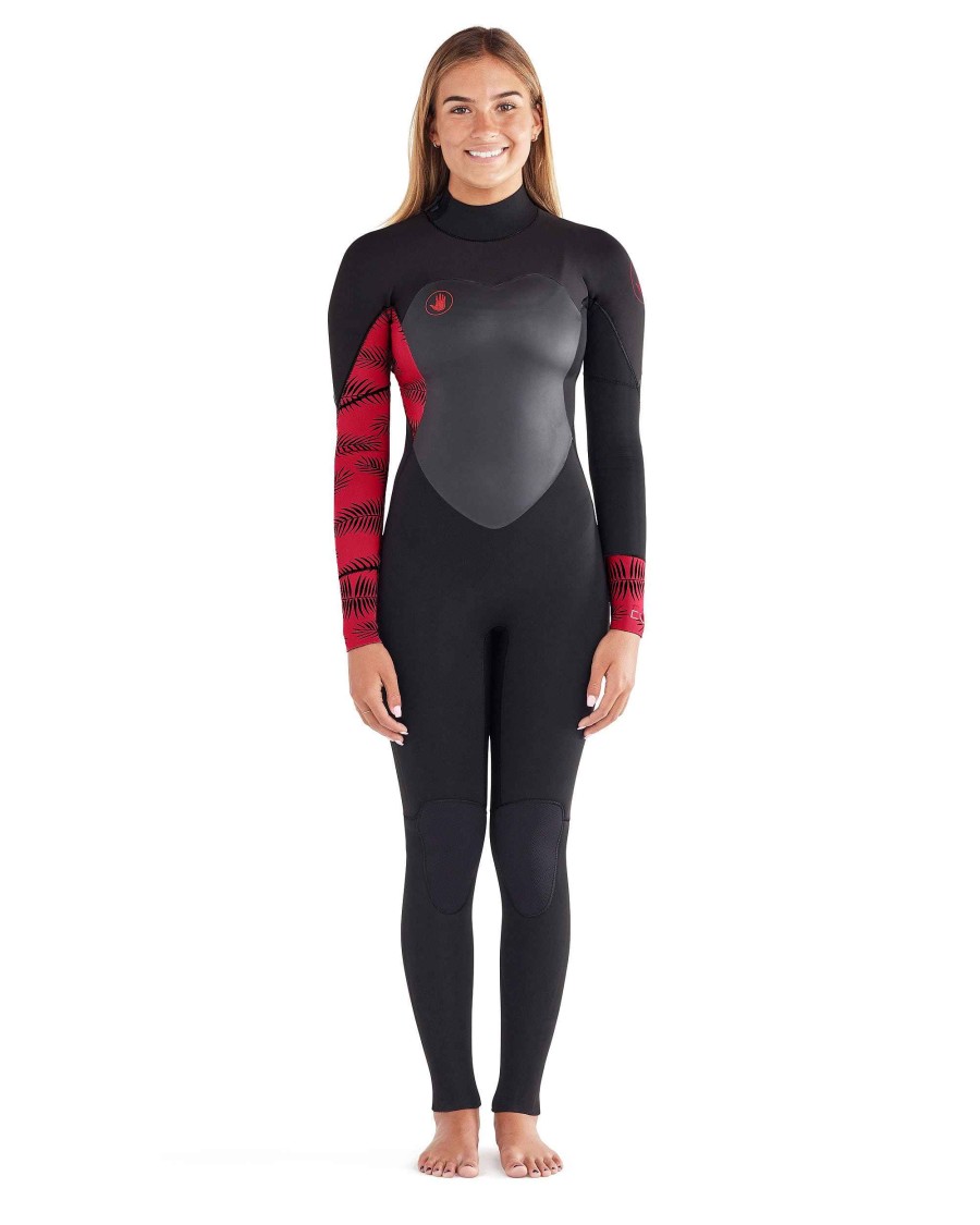 Accessories SDI Wetsuits | Eos 3/2Mm Back-Zip Women'S Fullsuit Red/Black