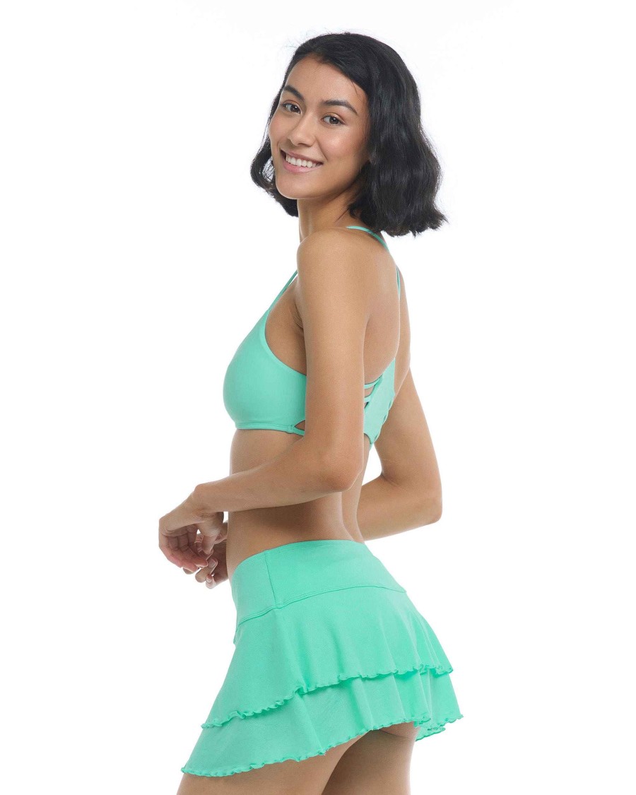 Women SGS Bottoms | Smoothies Lambada Cover-Up Skirt Sea Mist