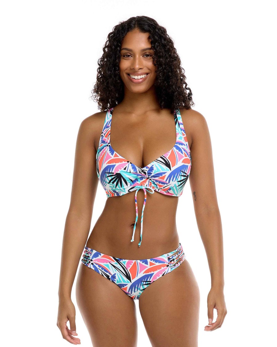 Swimwear SGS D-F Cup Tops | Teagan D-F Cup Bikini Top - Sunset Miami