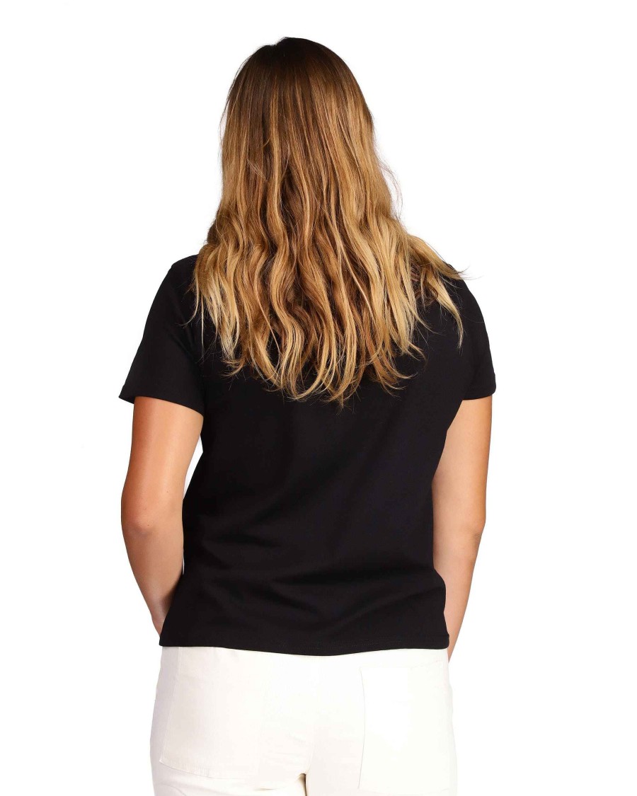 Women Riviera Supply Tops | Tati X Body Glove Wave Pocket T-Shirt Black