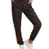 Women Jerry Leigh Sets | Retro Stripes Shell Jogger Pants Black