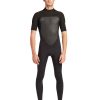 Men SDI Wetsuits | Phoenix 2/2Mm Chest Men'S Chest-Zip Fullsuit Black