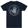 Men Green Coast Graphics T-Shirts & Tops | Men'S Classic Hand Logo T-Shirt Navy