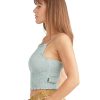 Women Jerry Leigh Tops | Daydreamer Smocked Fitted Tank-Top Aqua