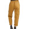 Women Jerry Leigh Bottoms | Cameila Mid-Rise Cargo Pants Sand