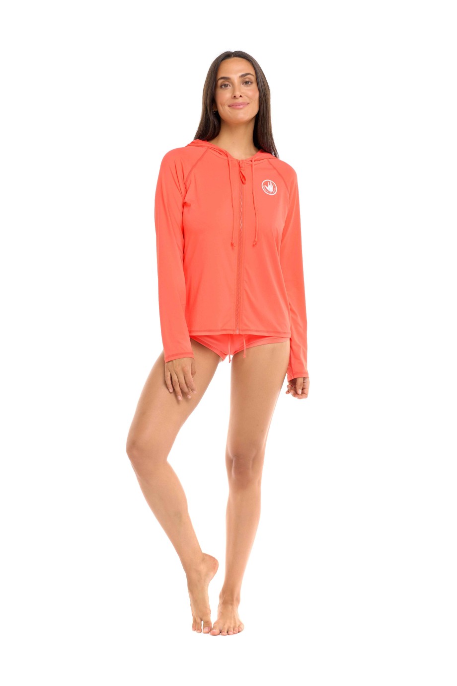 Boards SGS Rash Guards | Mandie Hoodie Rashguard Sunset