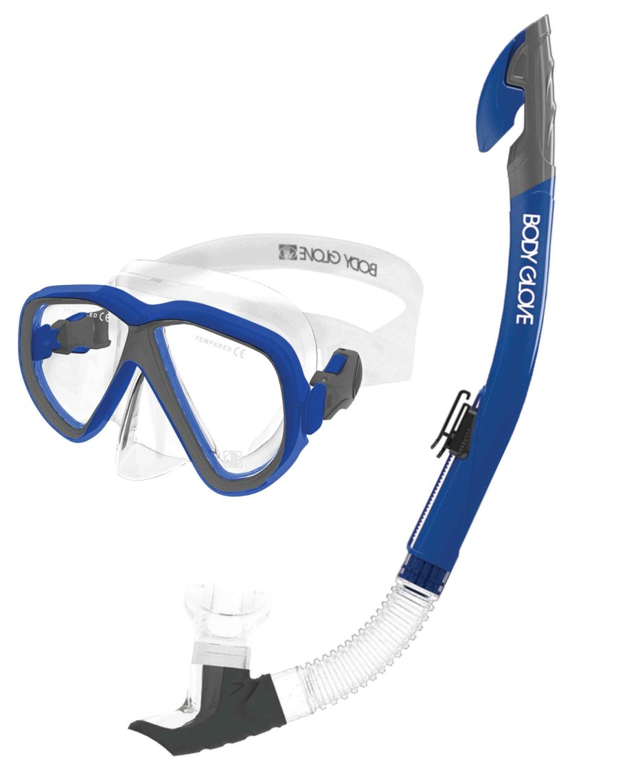 Accessories SDI Masks & Snorkels | Azores Mask / Snorkel Combo Blue/Grey