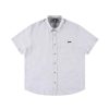 Men Island Daze Button Up Shirts | The Breeze Upf 50+ Button-Up Shirt Light Grey