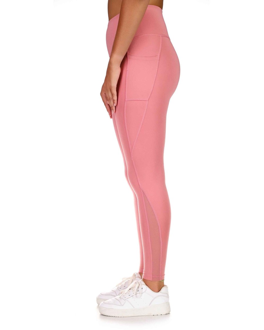 Women S2 Activewear | Yin To My Yang Legging With Mesh Panels Pink