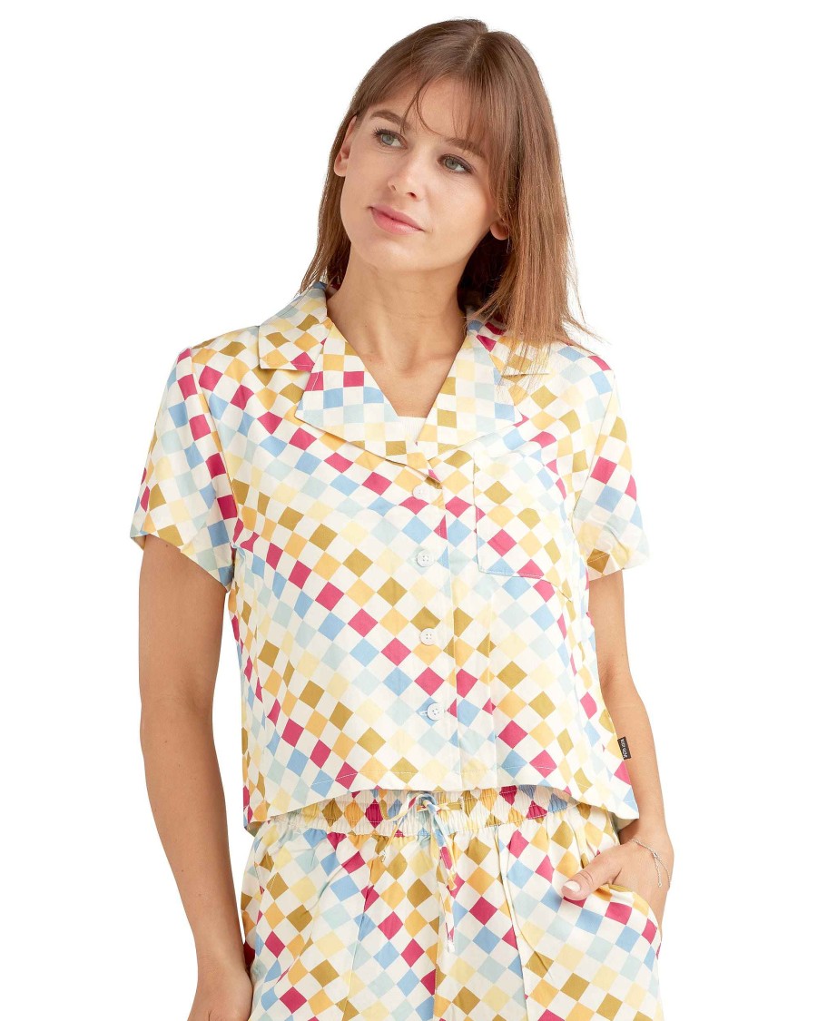 Women Jerry Leigh Sets | Just Be You Button-Up Shirt Multi