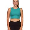 Women S2 Activewear | Reboot Athletic Crop Top Green