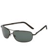 Accessories FGX Sunglasses | Men'S Maui Polarized Sunglasses Dark Gun