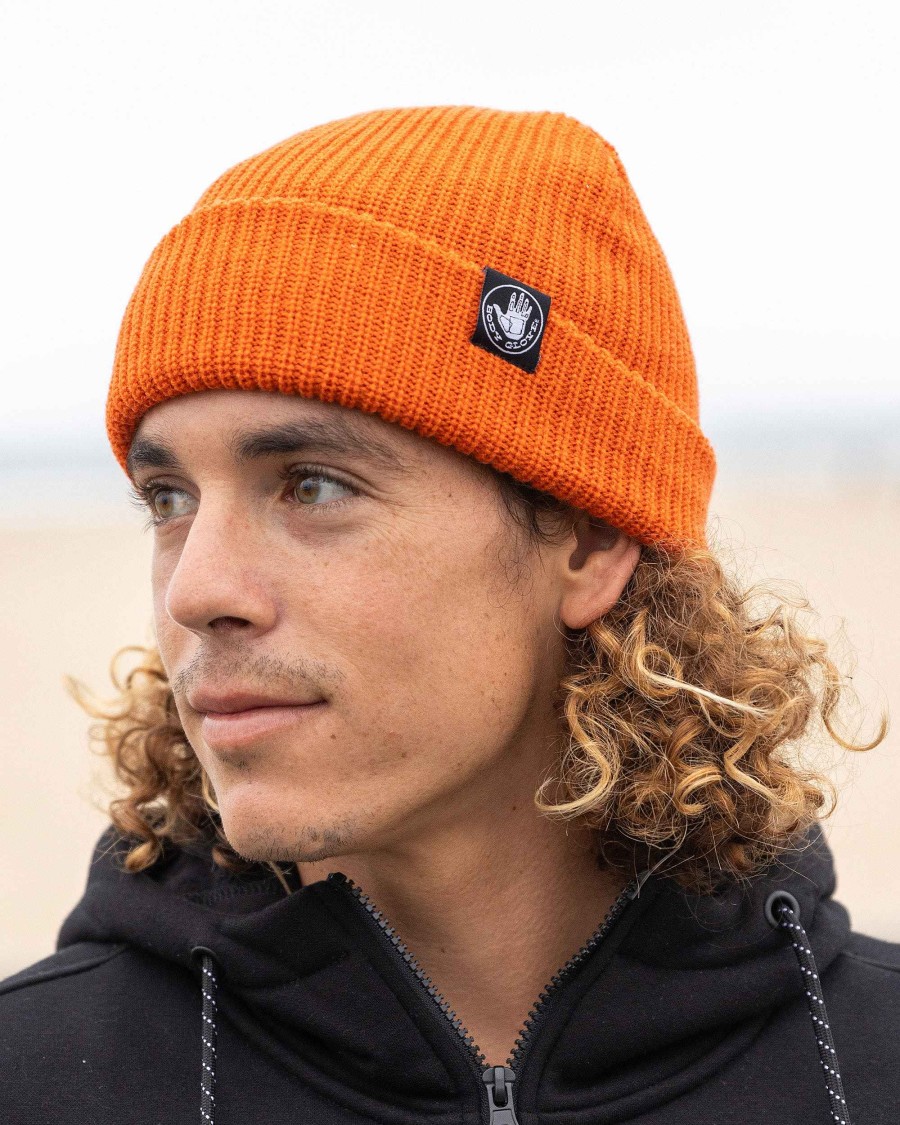 Women Jerry Leigh Headwear | Men'S Patrol Acrylic Beanie Orange