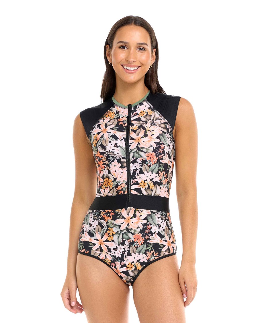 Swimwear SGS Cross-Overs | Stand Up One-Piece Swimsuit - Black Matira