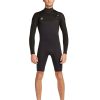 Men SDI Wetsuits | Phoenix 2Mm Men'S Chest-Zip L/S Springsuit Black