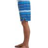 Swimwear Jerry Leigh Boardshorts | Floaters 19" Comfort Boardshorts Blue Stripe