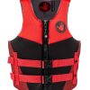 Life Vests SDI Coast Guard Approved | Stealth Unisex Uscga Pfd Black/Red