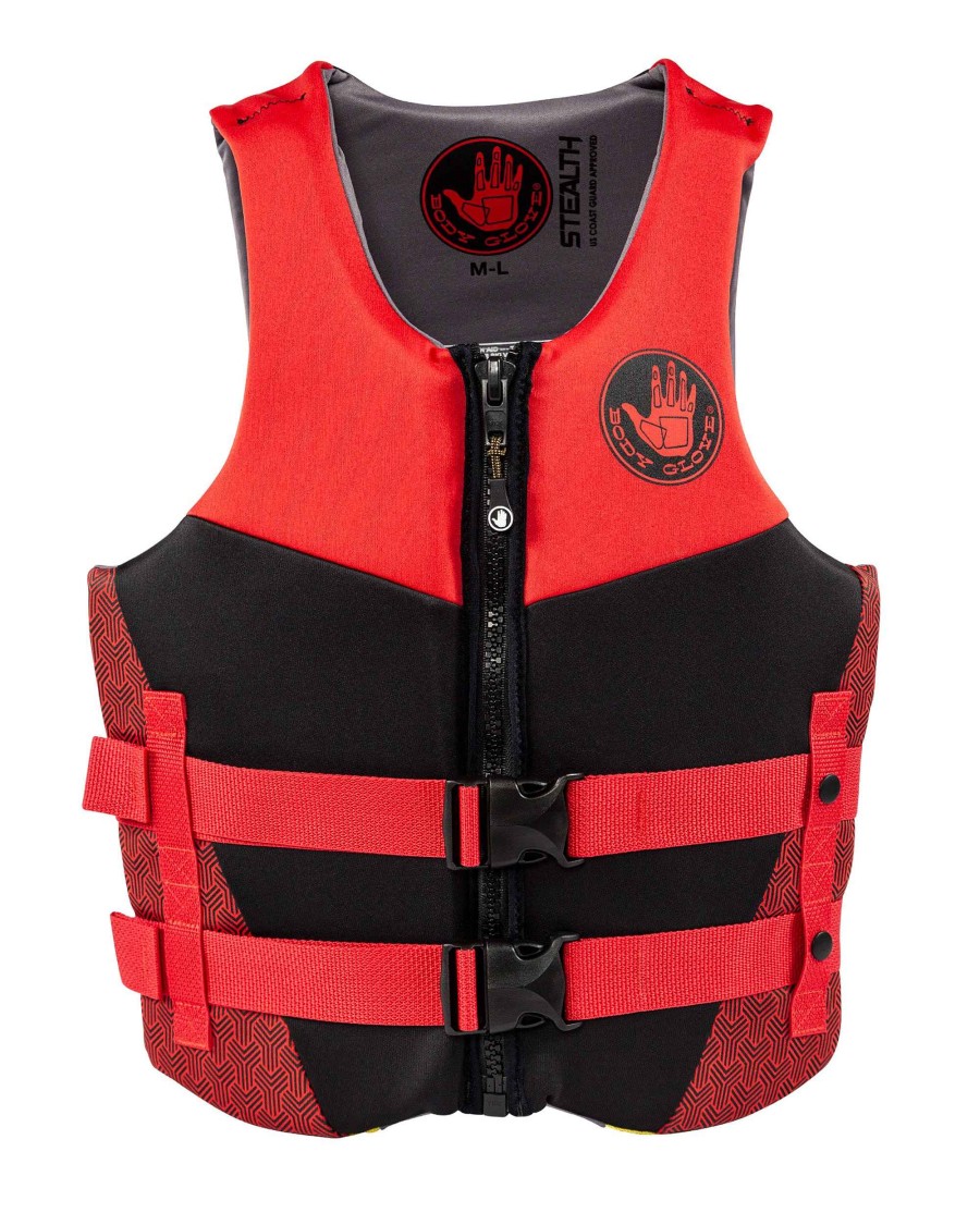 Life Vests SDI Coast Guard Approved | Stealth Unisex Uscga Pfd Black/Red