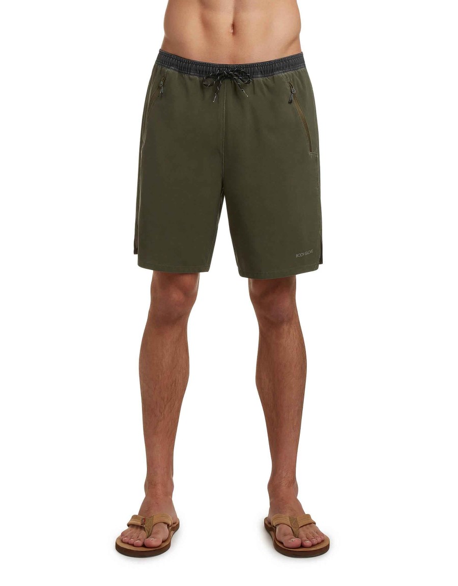 Men Jerry Leigh Shorts | Drifter 19" Hybrid Training Short Military Olive