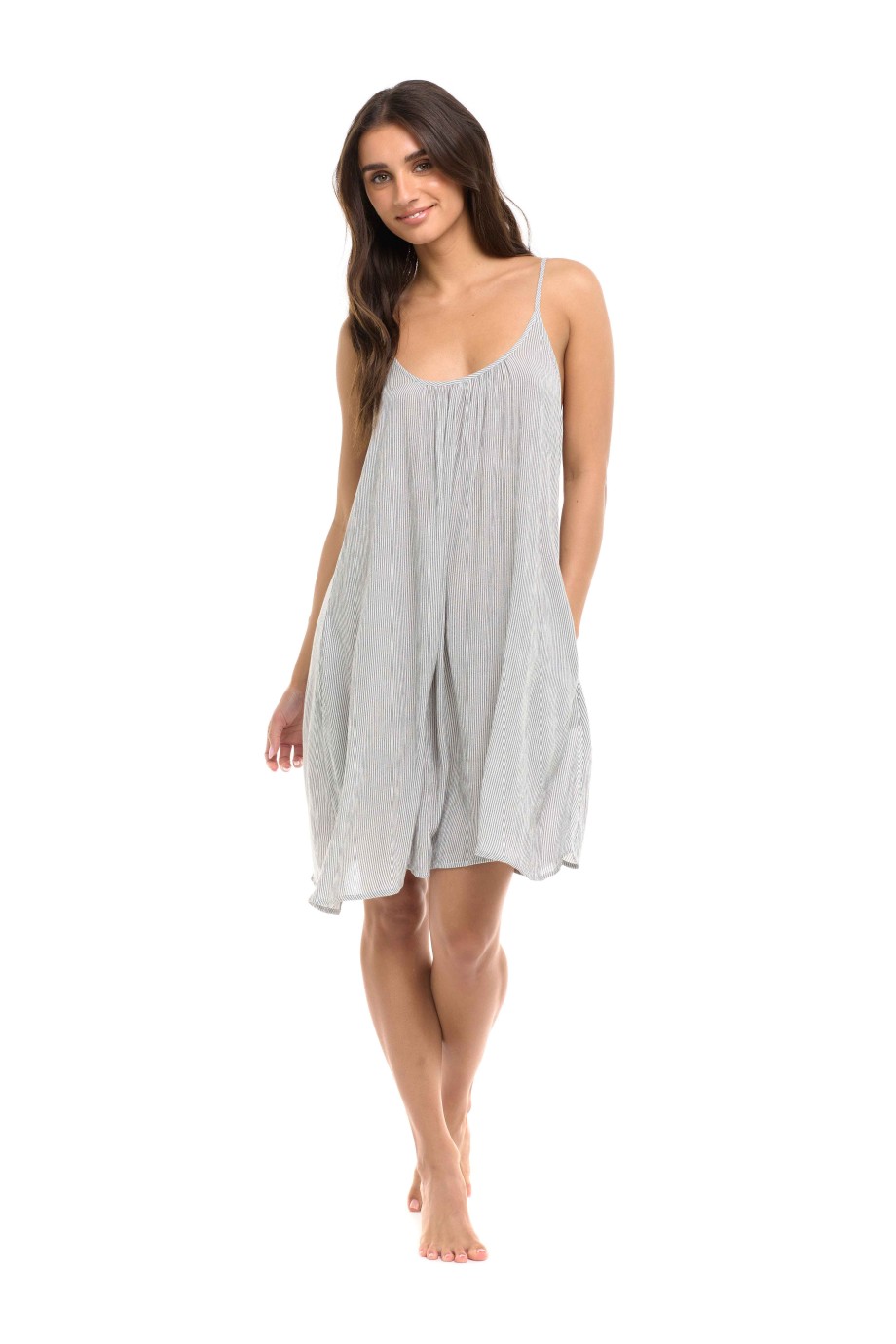 Swimwear SGS Cover-Ups | Navira Dress Grey