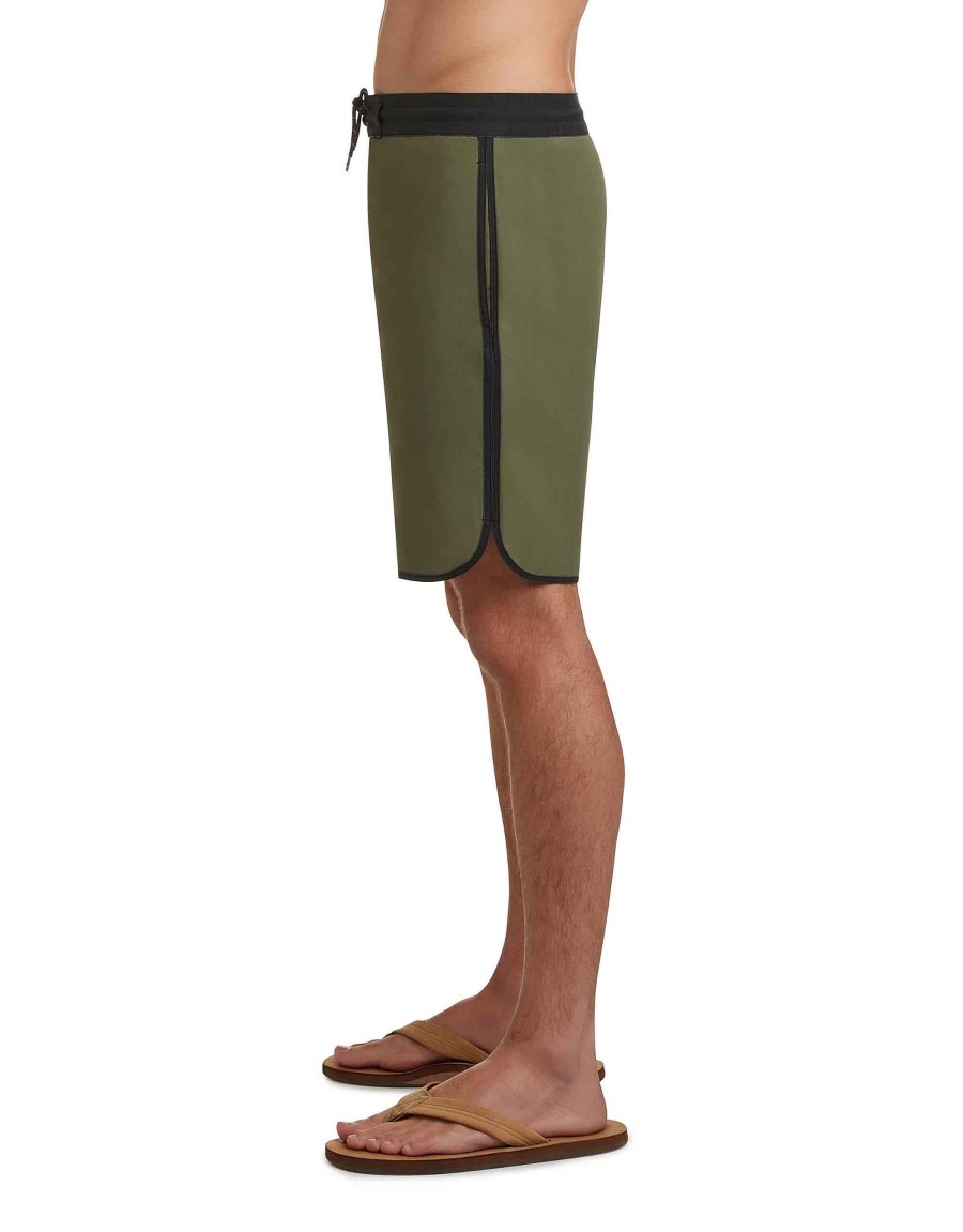 Swimwear Jerry Leigh Boardshorts | Og Scallop 19" Boardshorts Olive