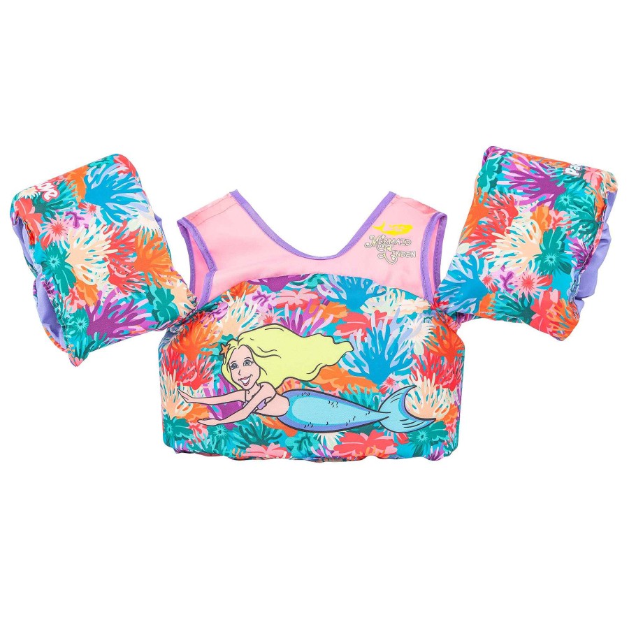 Accessories SDI Paddle Pals | Mermaid Child Linden Swim Vest Coral