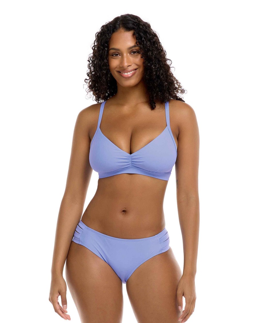 Swimwear SGS D-F Cup Tops | Smoothies Drew D-F Cup Bikini Top Periwinkle