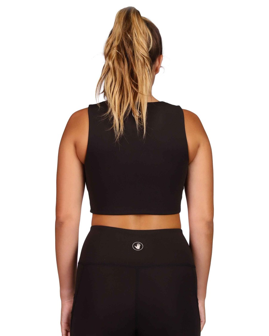 Women S2 Activewear | Reboot Athletic Crop Top Black